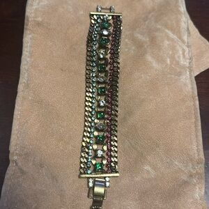 Stella & Dot X Rebecca Minkoff collaborative rhinestone triple  bracelet 8”